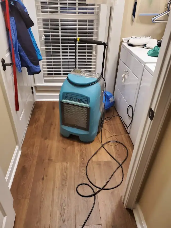 Commercial dehumidifier deployed for Flood Damage Cleanup in Warrensburg